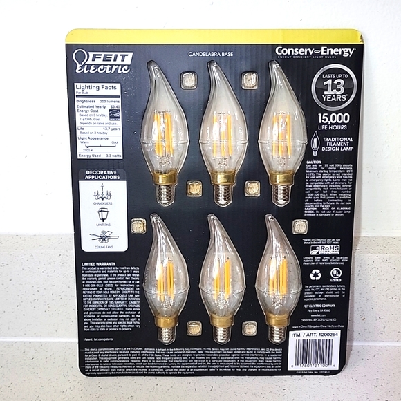 Feit LED Dimmable 6 pack New in the package. - Picture 2 of 10